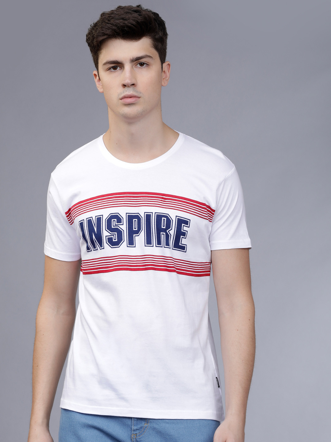 LOCOMOTIVE Men White Slim Fit Printed Round Neck T-shirt
LOCOMOTIVE Men White Slim Fit Printed Round Neck T-shirt