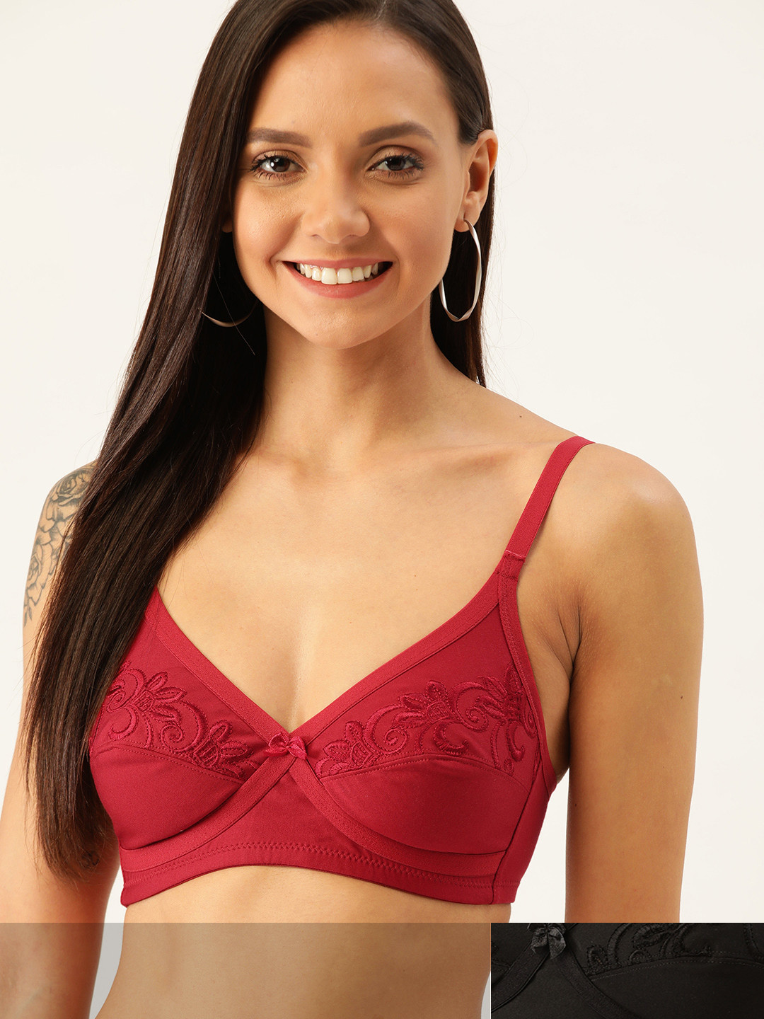 DressBerry Pack of 2 Self-Design Non-Wired Non-Padded Everyday Bras DB-MSCX-BRA-030, Red
DressBerry Pack of 2 Self-Design Non-Wired Non-Padded Everyday Bras DB-MSCX-BRA-030, Red