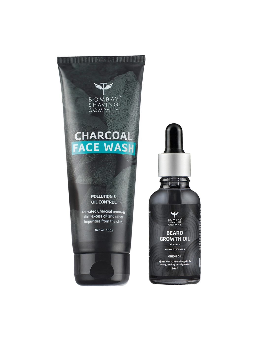 Bombay Shaving Company Men Charcoal Face Wash & Beard Growth Onion Oil Set 130g, Black
Bombay Shaving Company Men Charcoal Face Wash & Beard Growth Onion Oil Set 130g, Black