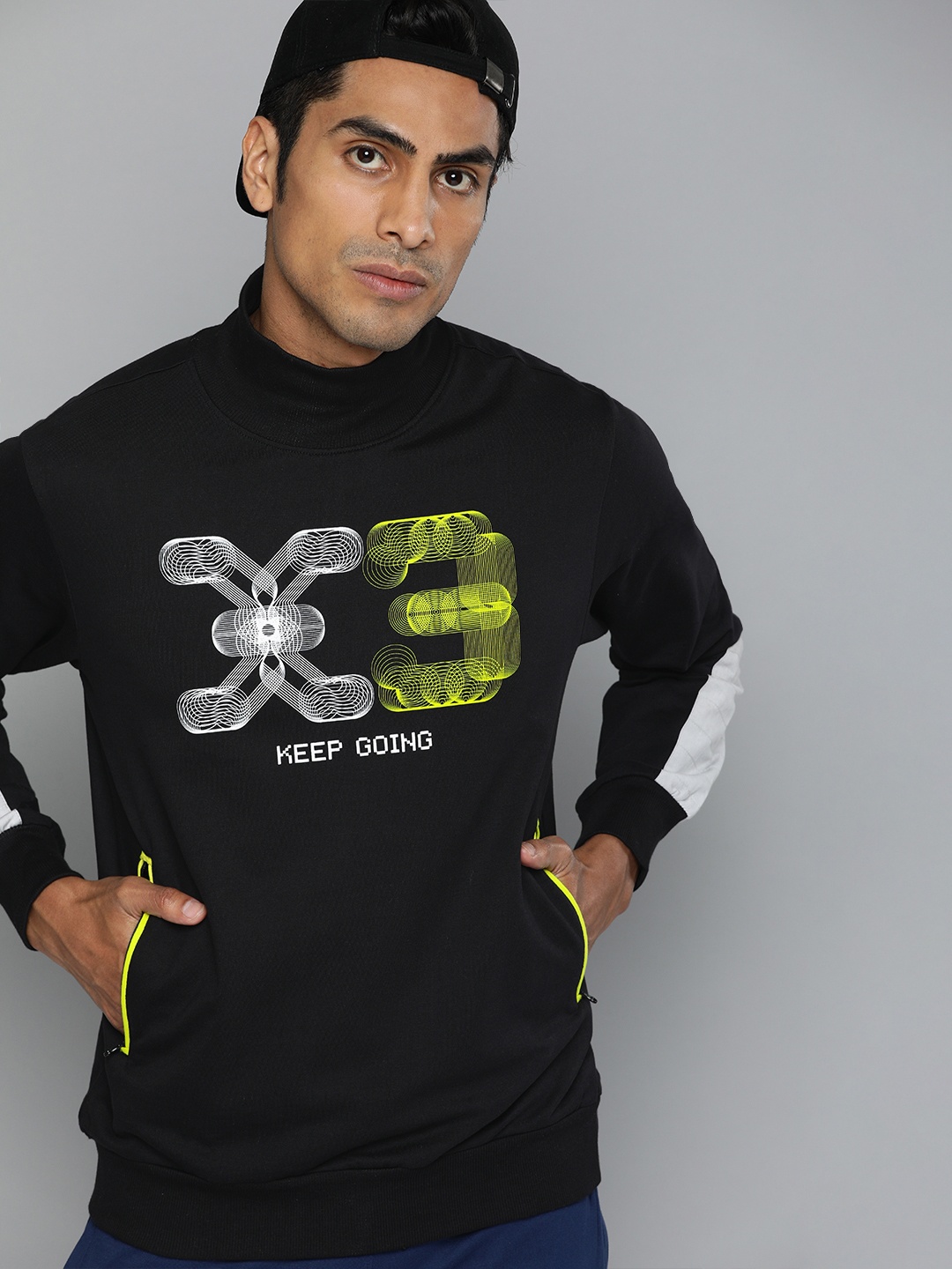 HRX by Hrithik Roshan Men Jet Black Solid Regular Fit Antimicrobial Bio-Wash Sweatshirt, Blue
HRX by Hrithik Roshan Men Jet Black Solid Regular Fit Antimicrobial Bio-Wash Sweatshirt, Blue