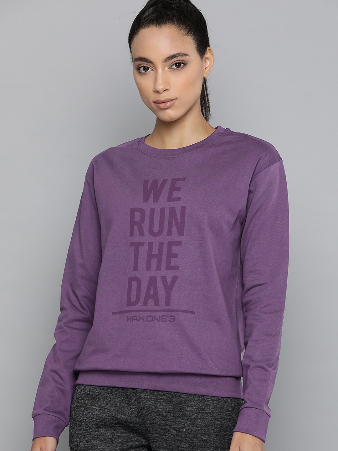 HRX by Hrithik Roshan Women Longanberry Solid Rapid-Dry Antimicrobial Running Sweatshirt, Purple
HRX by Hrithik Roshan Women Longanberry Solid Rapid-Dry Antimicrobial Running Sweatshirt, Purple