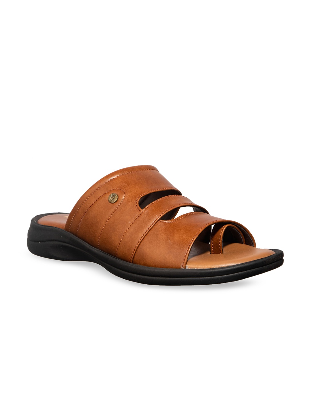 Khadims Men Brown Comfort Sandals
