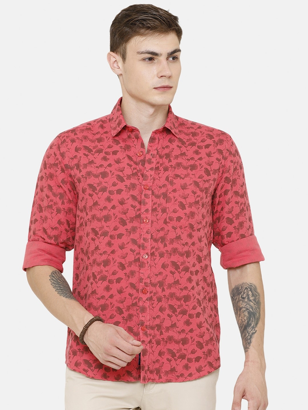 CAVALLO by Linen Club Men Pink Printed Linen Cotton Regular Fit Sustainable Casual Shirt
CAVALLO by Linen Club Men Pink Printed Linen Cotton Regular Fit Sustainable Casual Shirt