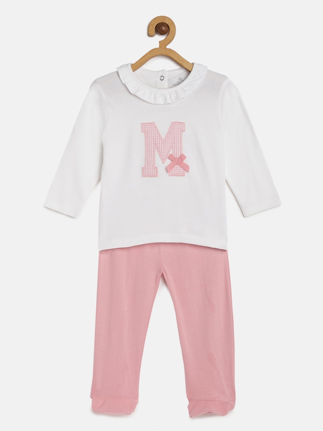 METRO KIDS COMPANY Girls White & Pink Organic Cotton Sustainable Self Design T-shirt with Pyjamas
METRO KIDS COMPANY Girls White & Pink Organic Cotton Sustainable Self Design T-shirt with Pyjamas