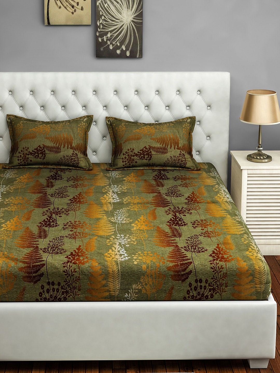SWAYAM Multicoloured Floral 250 TC Cotton 1 King Bedsheet with 2 Pillow Covers, Multi
SWAYAM Multicoloured Floral 250 TC Cotton 1 King Bedsheet with 2 Pillow Covers, Multi