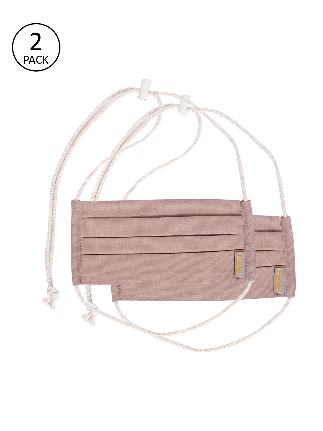 MASPAR Unisex Pack Of 2 Pcs Nude-Coloured Solid Reusable 3-Ply Protective Outdoor Masks
MASPAR Unisex Pack Of 2 Pcs Nude-Coloured Solid Reusable 3-Ply Protective Outdoor Masks
