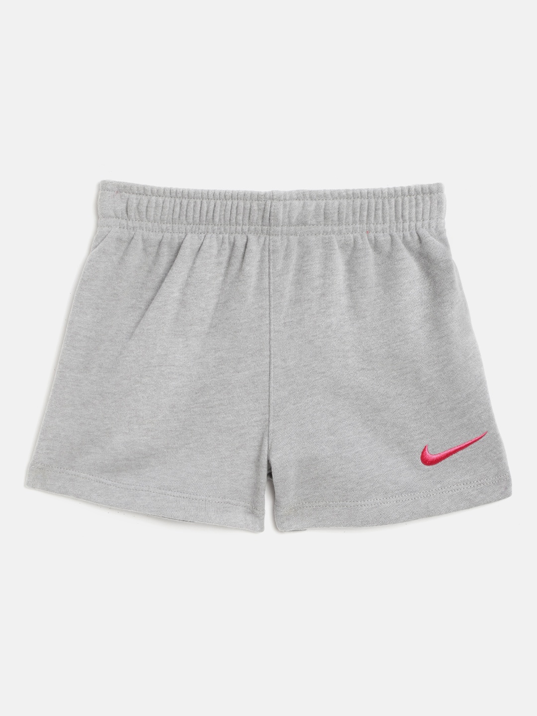 Nike Girls Grey Melange French Terry Shorts
