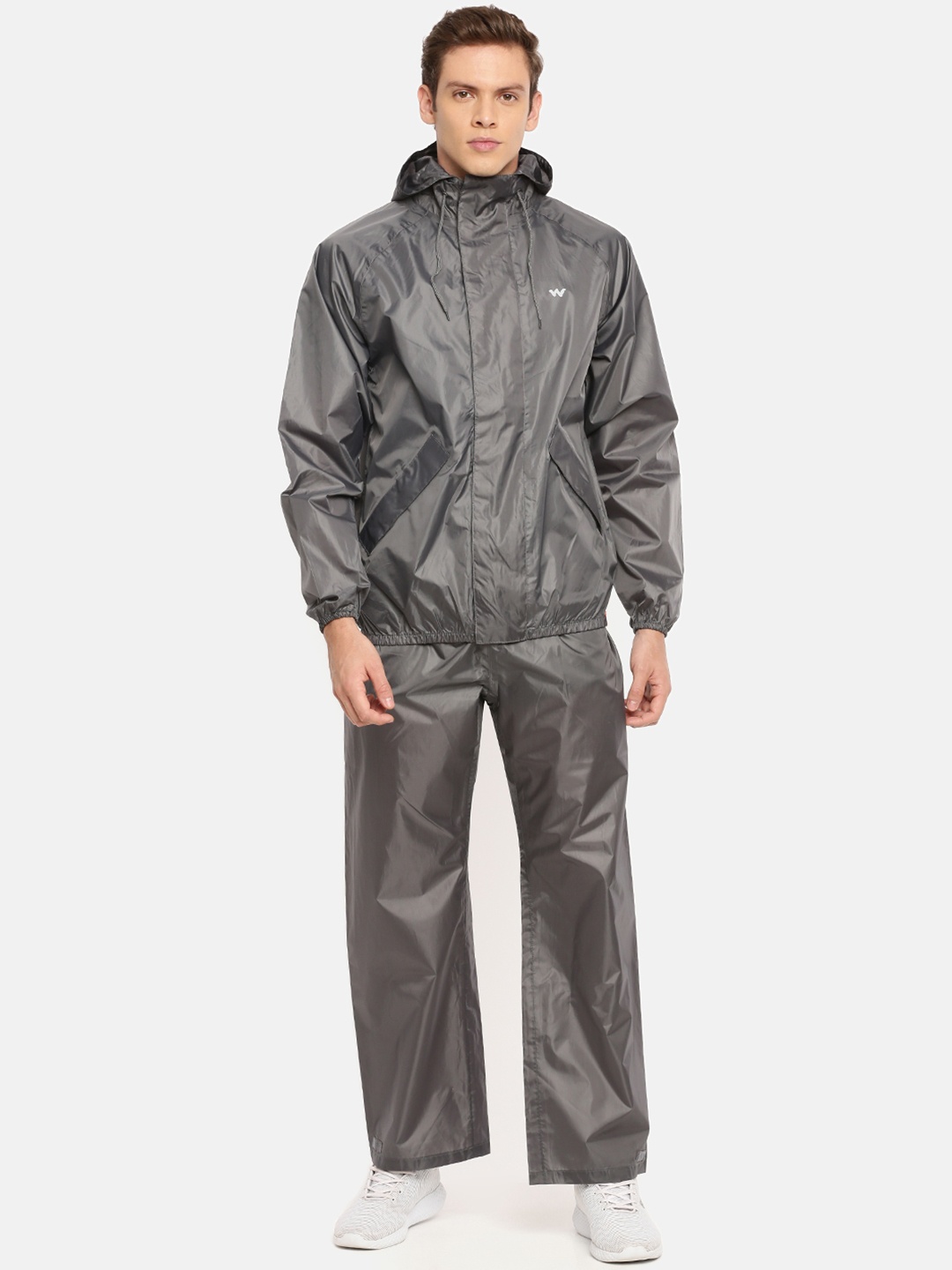 Wildcraft Men Charcoal Grey Solid Rain Suit