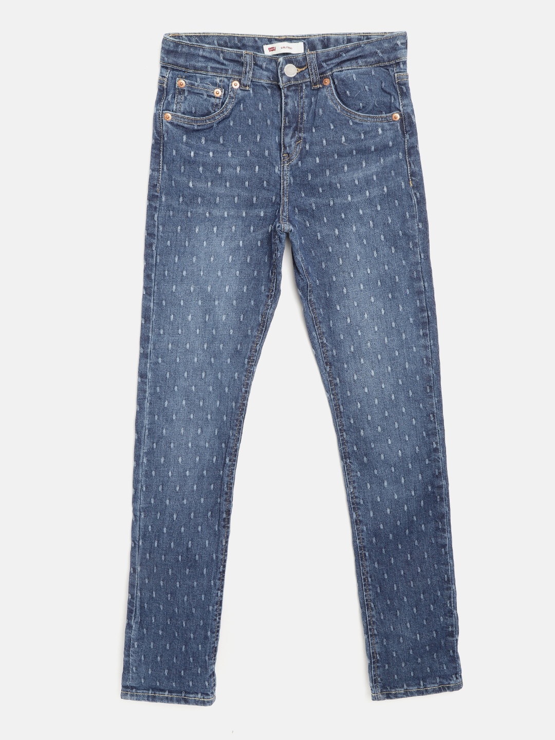 Levis Girls Navy Self Design Girlfriend Slim Fit Mid-Rise Clean Look Stretchable Jeans, Navy blue
Levis Girls Navy Self Design Girlfriend Slim Fit Mid-Rise Clean Look Stretchable Jeans, Navy blue