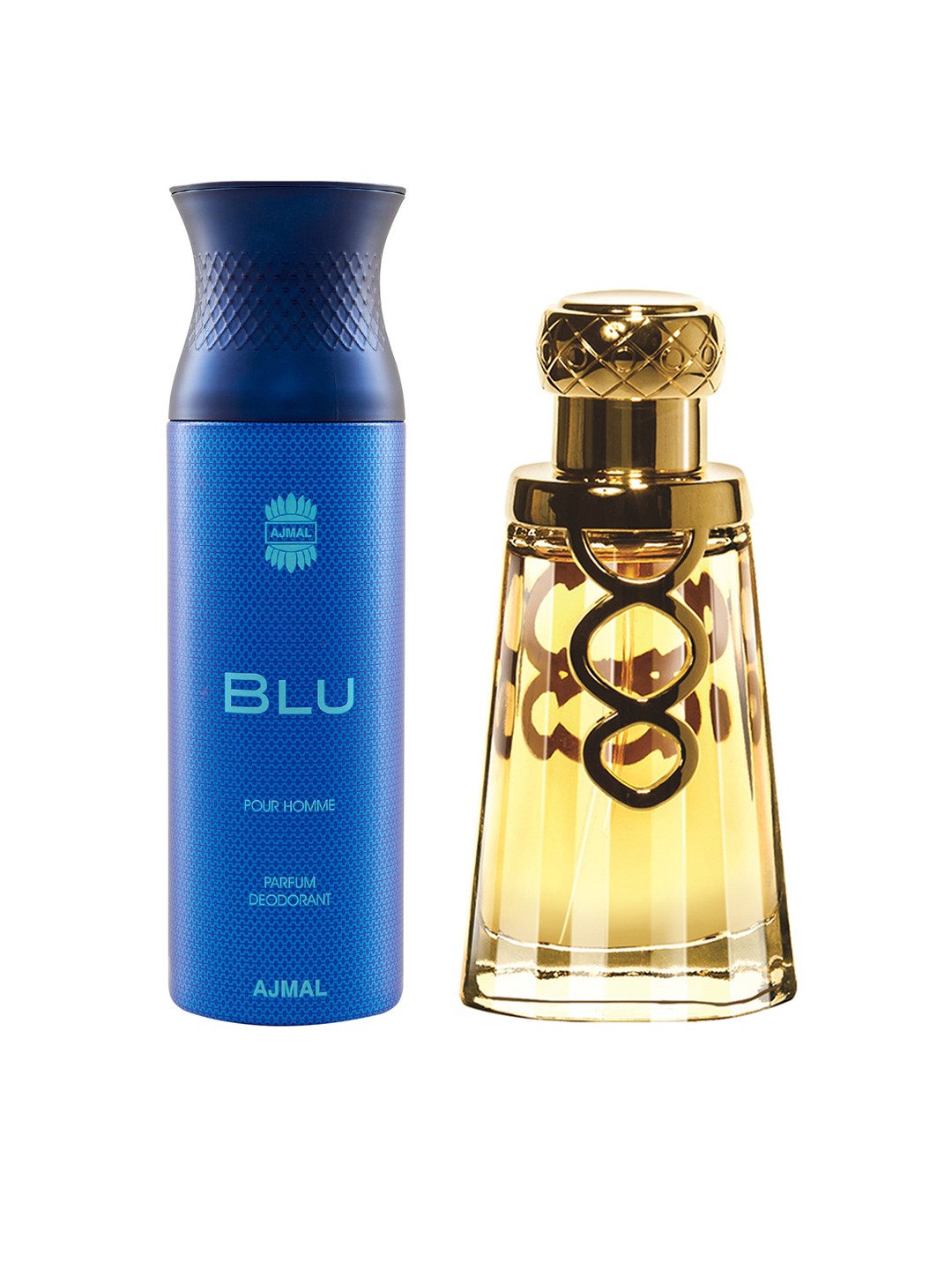 Ajmal Unisex Set Of 2 Khallab EDP Perfume Scent for skin 50ML & Blu Deodorant Spray 200ML, Blue
Ajmal Unisex Set Of 2 Khallab EDP Perfume Scent for skin 50ML & Blu Deodorant Spray 200ML, Blue