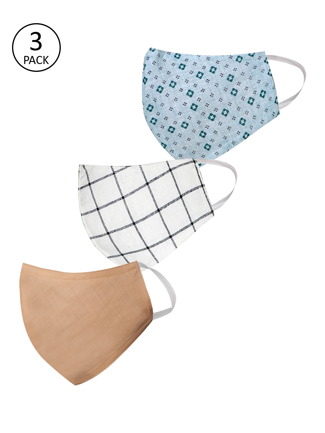 VASTRAMAY Unisex Pack of 3 Pcs Multicoloured Reusable 3-Ply Protective Outdoor Masks, Multi
VASTRAMAY Unisex Pack of 3 Pcs Multicoloured Reusable 3-Ply Protective Outdoor Masks, Multi