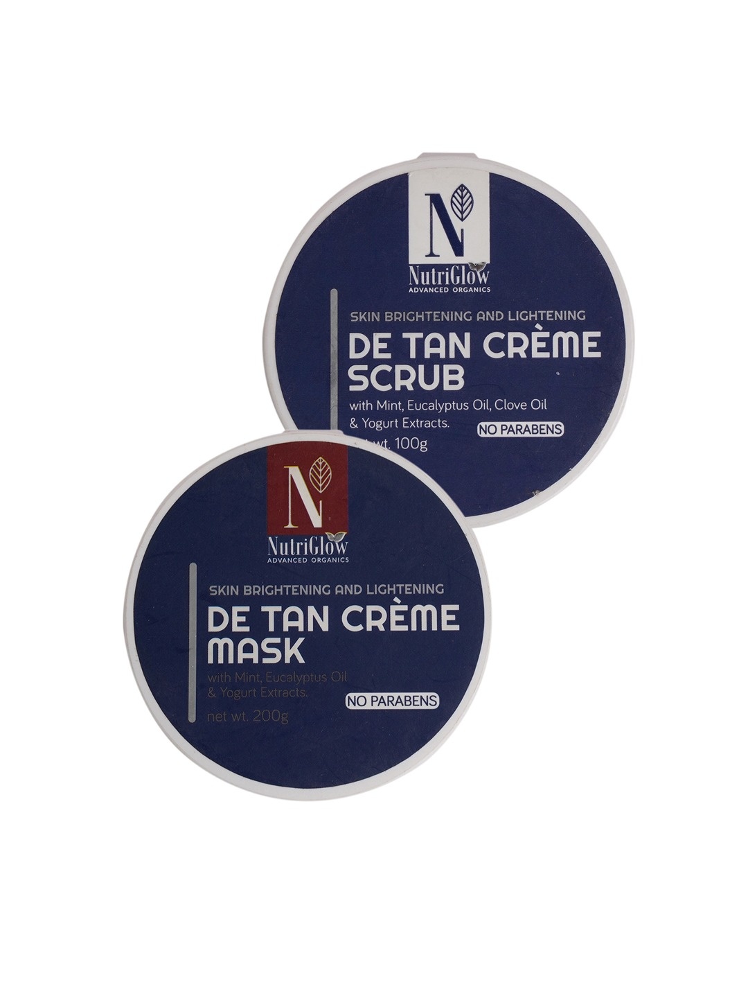 NutriGlow Set of Advanced Organics De Tan Creme Mask 200 g & De Tan Creme Scrub 100 g, Multi
NutriGlow Set of Advanced Organics De Tan Creme Mask 200 g & De Tan Creme Scrub 100 g, Multi