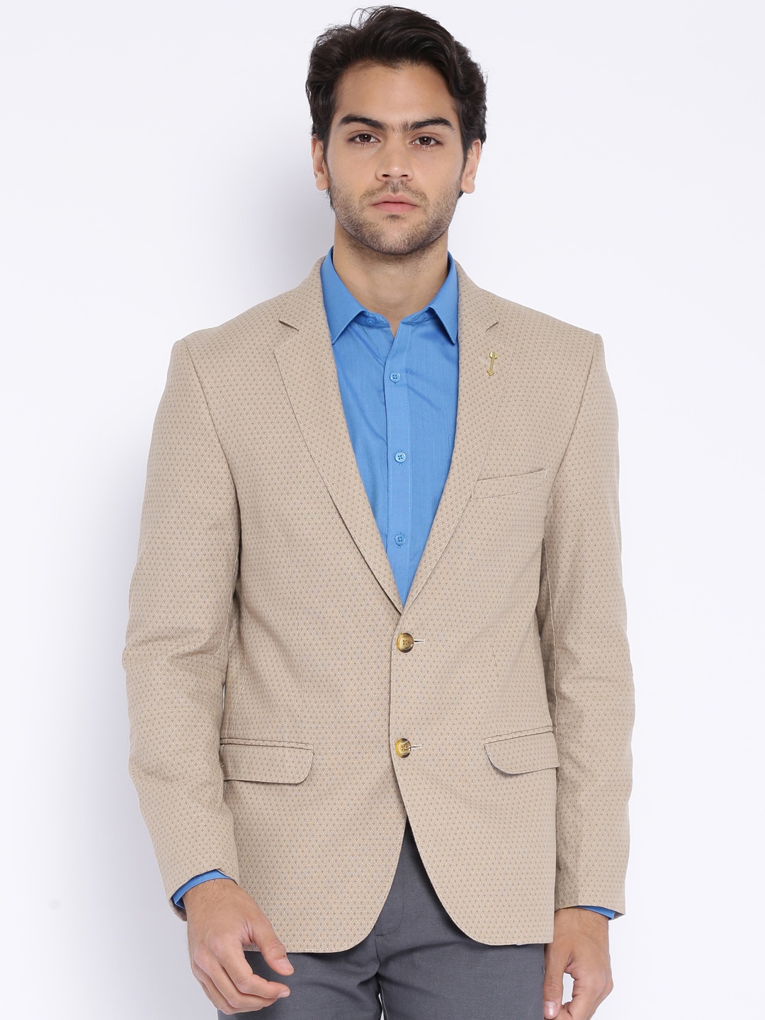 Arrow Sport Brown Linen Printed Body Regular Tailored Fit Single-Breasted Formal Blazer
Arrow Sport Brown Linen Printed Body Regular Tailored Fit Single-Breasted Formal Blazer