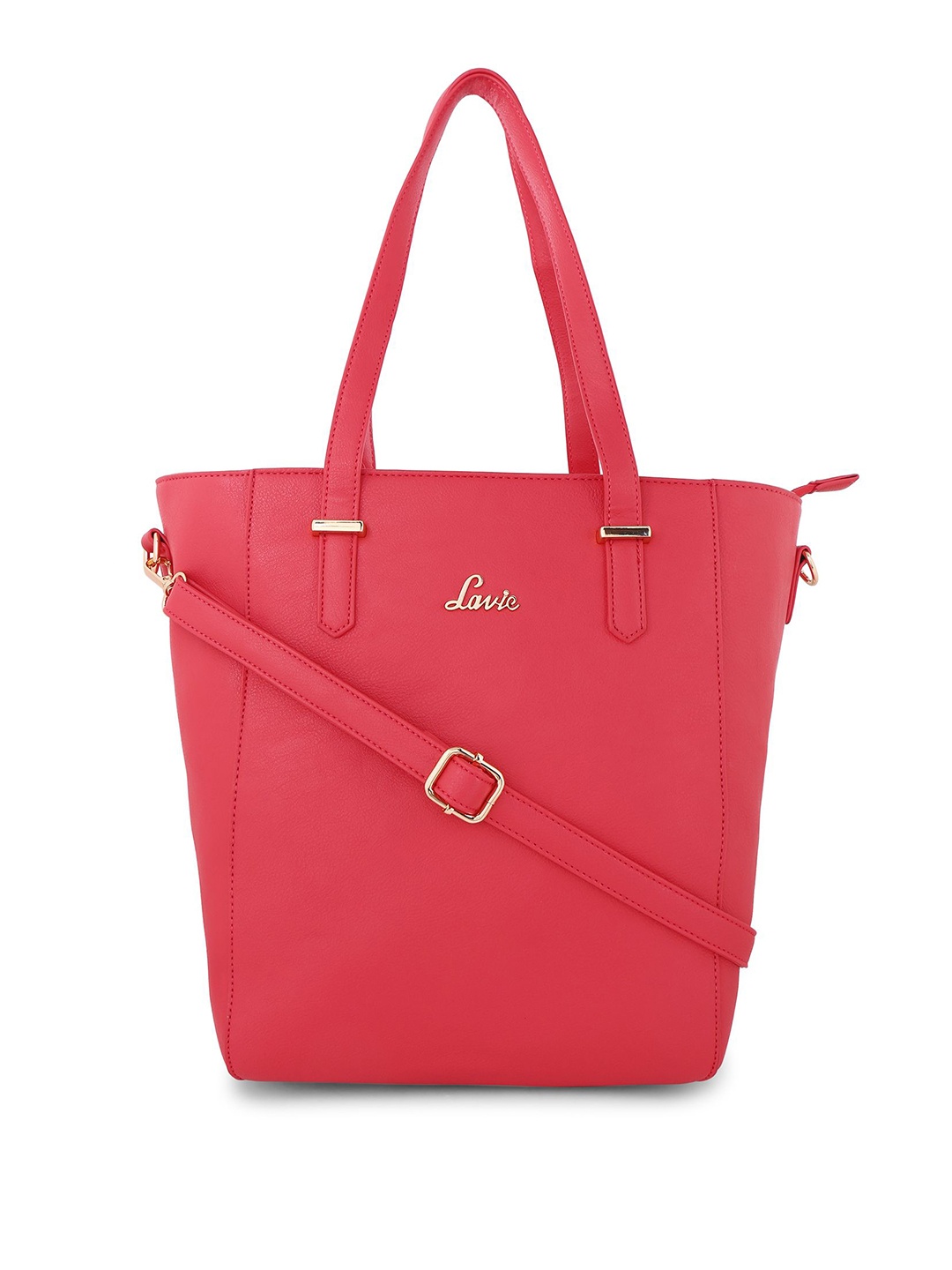 Lavie Coral Red Solid Shoulder Bag