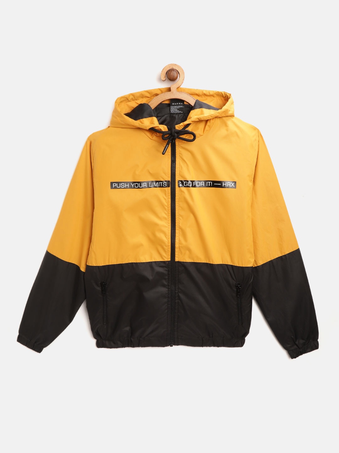 HRX by Hrithik Roshan Boys Autumn Sunset & Black Rapid-Dry & Antimicrobial Jacket, Mustard
HRX by Hrithik Roshan Boys Autumn Sunset & Black Rapid-Dry & Antimicrobial Jacket, Mustard