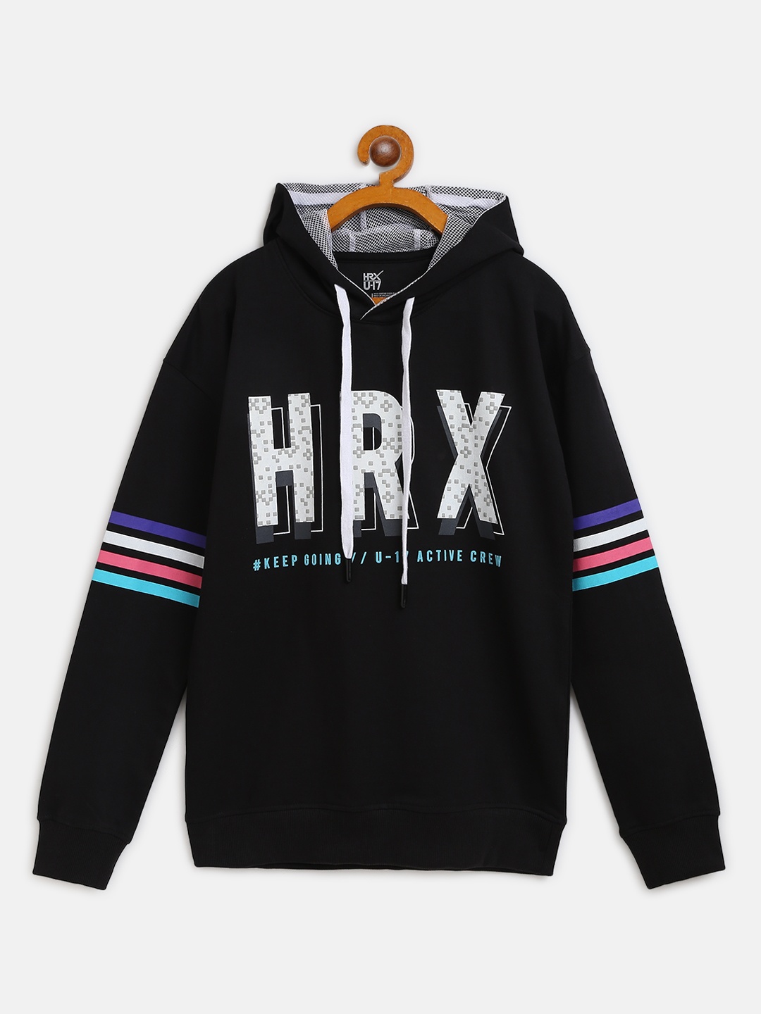 HRX by Hrithik Roshan Girls Jet Black Solid Antimicrobial, Bio-Wash Lifestyle Sweatshirt
HRX by Hrithik Roshan Girls Jet Black Solid Antimicrobial, Bio-Wash Lifestyle Sweatshirt