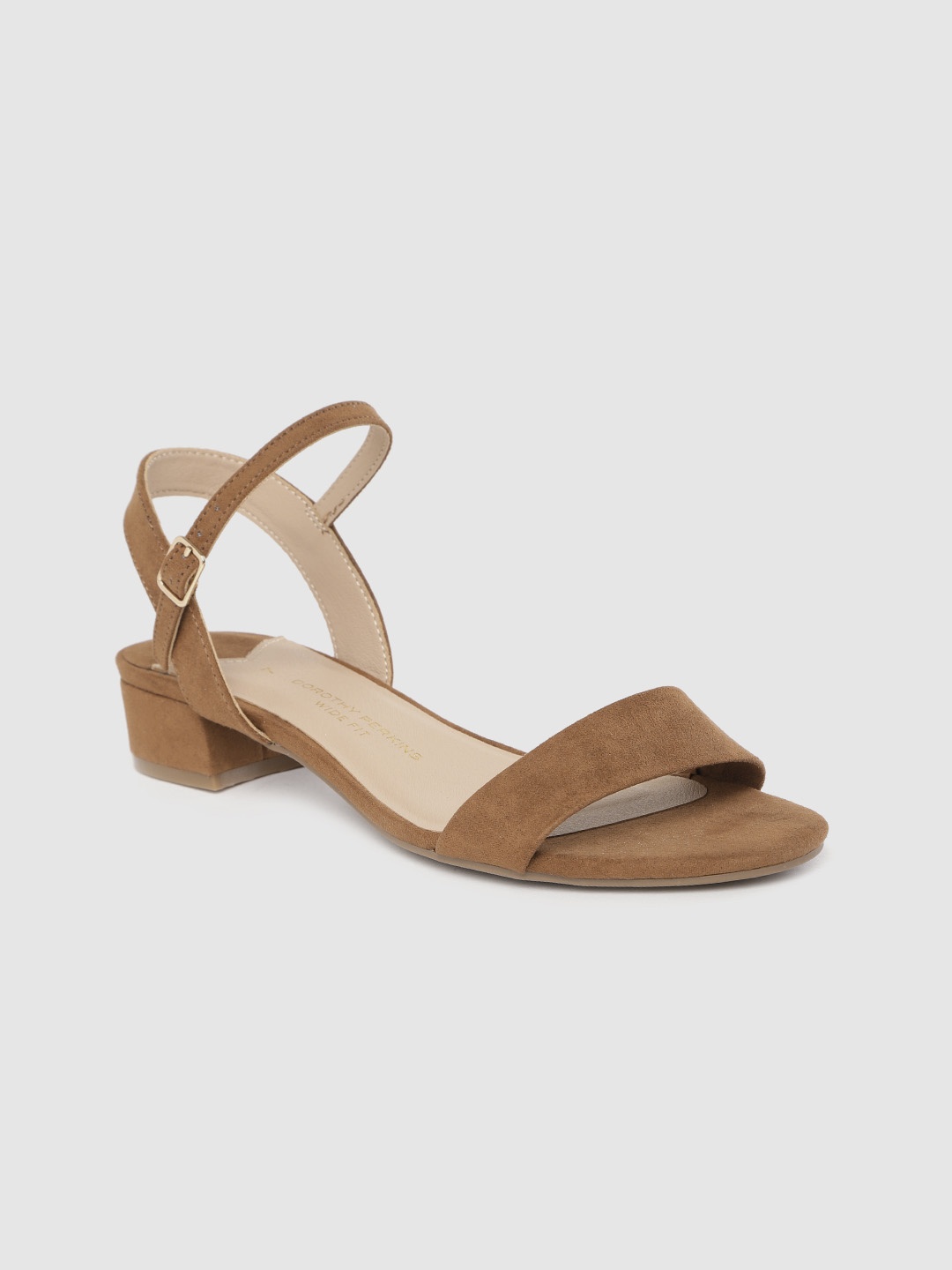 DOROTHY PERKINS Women Brown Wide Fit Solid Block Heels