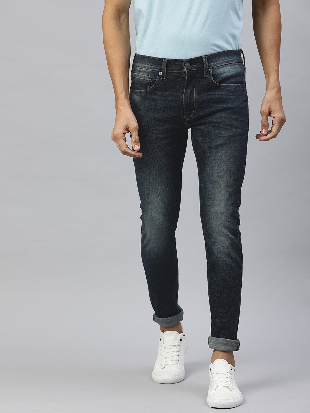 Denizen From Levis Men Navy Blue Super Skinny Fit Mid-Rise Clean Look Stretchable Jeans
Denizen From Levis Men Navy Blue Super Skinny Fit Mid-Rise Clean Look Stretchable Jeans