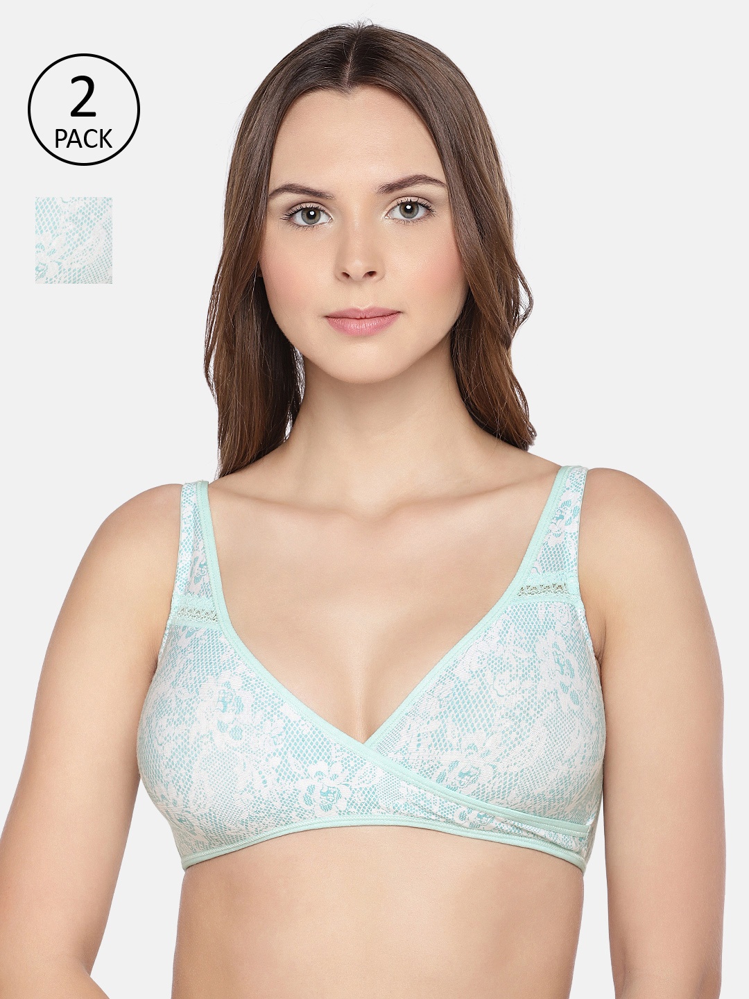 Inner Sense Organic Cotton Antimicrobial Sleeping/Feeding Bra(Pack of 2) IMBC007D, Blue
Inner Sense Organic Cotton Antimicrobial Sleeping/Feeding Bra(Pack of 2) IMBC007D, Blue