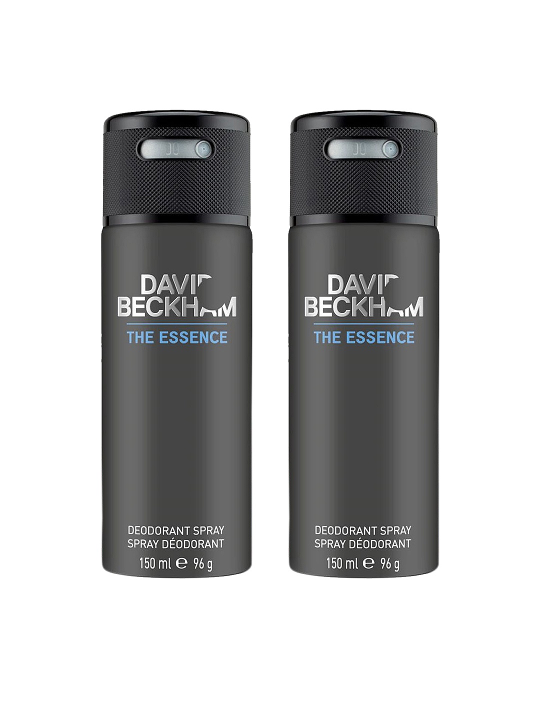 DAVID BECKHAM Men Set of 2 The Essence Deodorants, Black