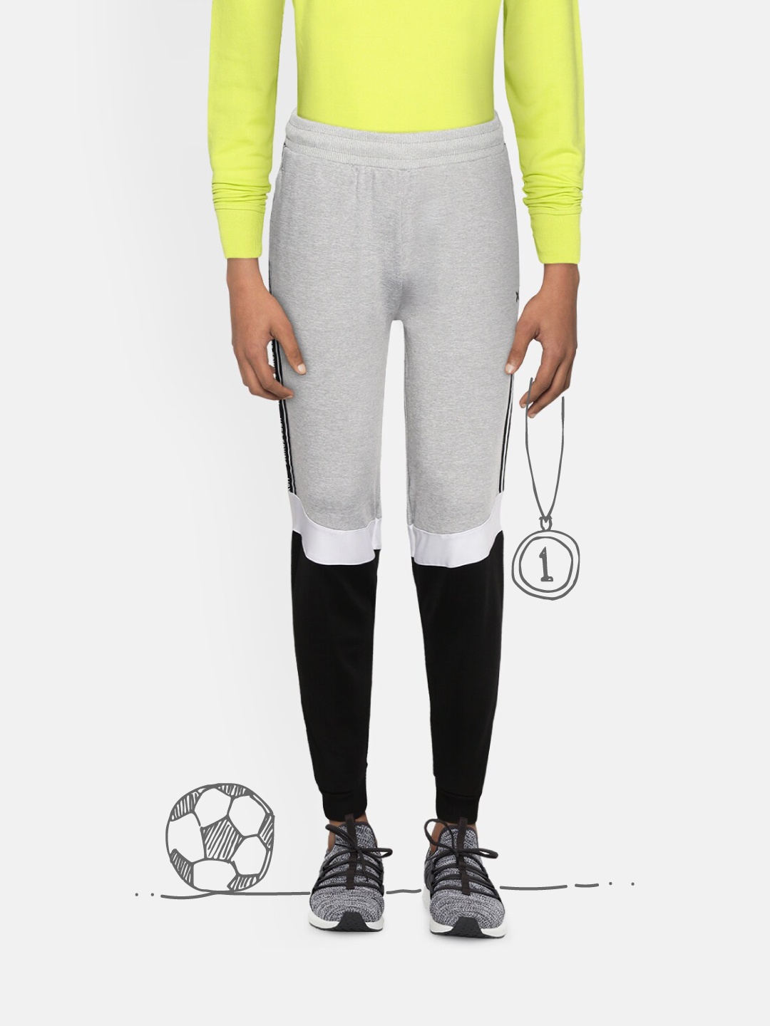 HRX by Hrithik Roshan Boys Lt. Grey Melange Colourblocked Antimicrobial Rapid-Dry Jogger
HRX by Hrithik Roshan Boys Lt. Grey Melange Colourblocked Antimicrobial Rapid-Dry Jogger