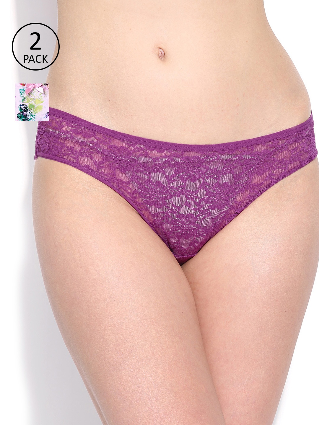 Amante Women Pack of 2 Briefs, Multi
