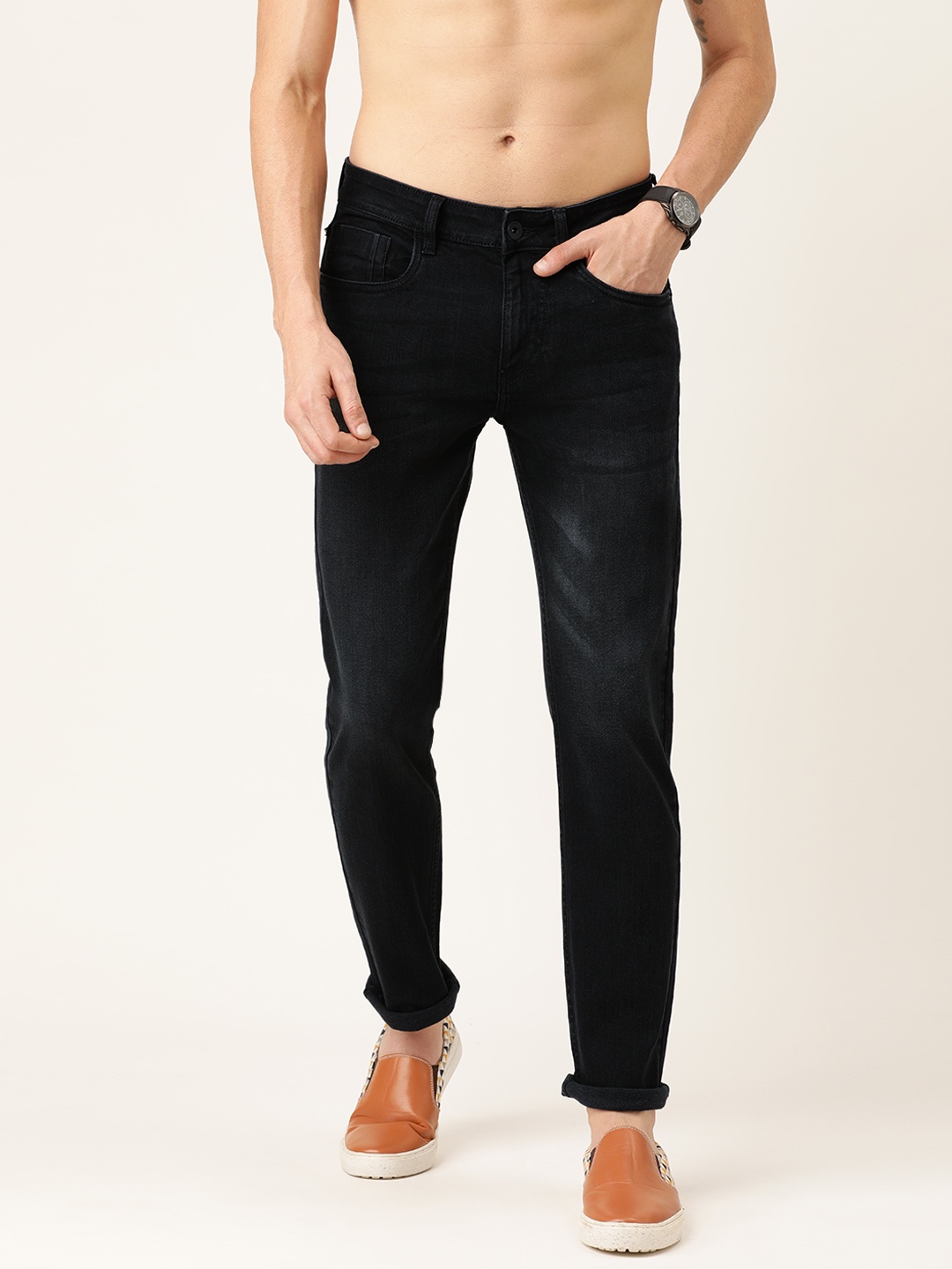 Flying Machine Men Black Micheal Slim Tapered Fit Mid-Rise Clean Look Stretchable Jeans
Flying Machine Men Black Micheal Slim Tapered Fit Mid-Rise Clean Look Stretchable Jeans