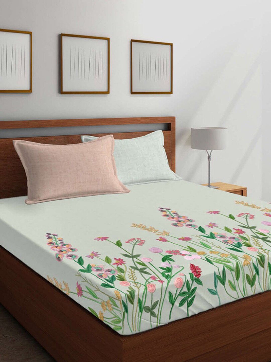 Boutique Living India Green & White Floral 400 TC Cotton 1 King Bedsheet with 4 Pillow Covers
Boutique Living India Green & White Floral 400 TC Cotton 1 King Bedsheet with 4 Pillow Covers