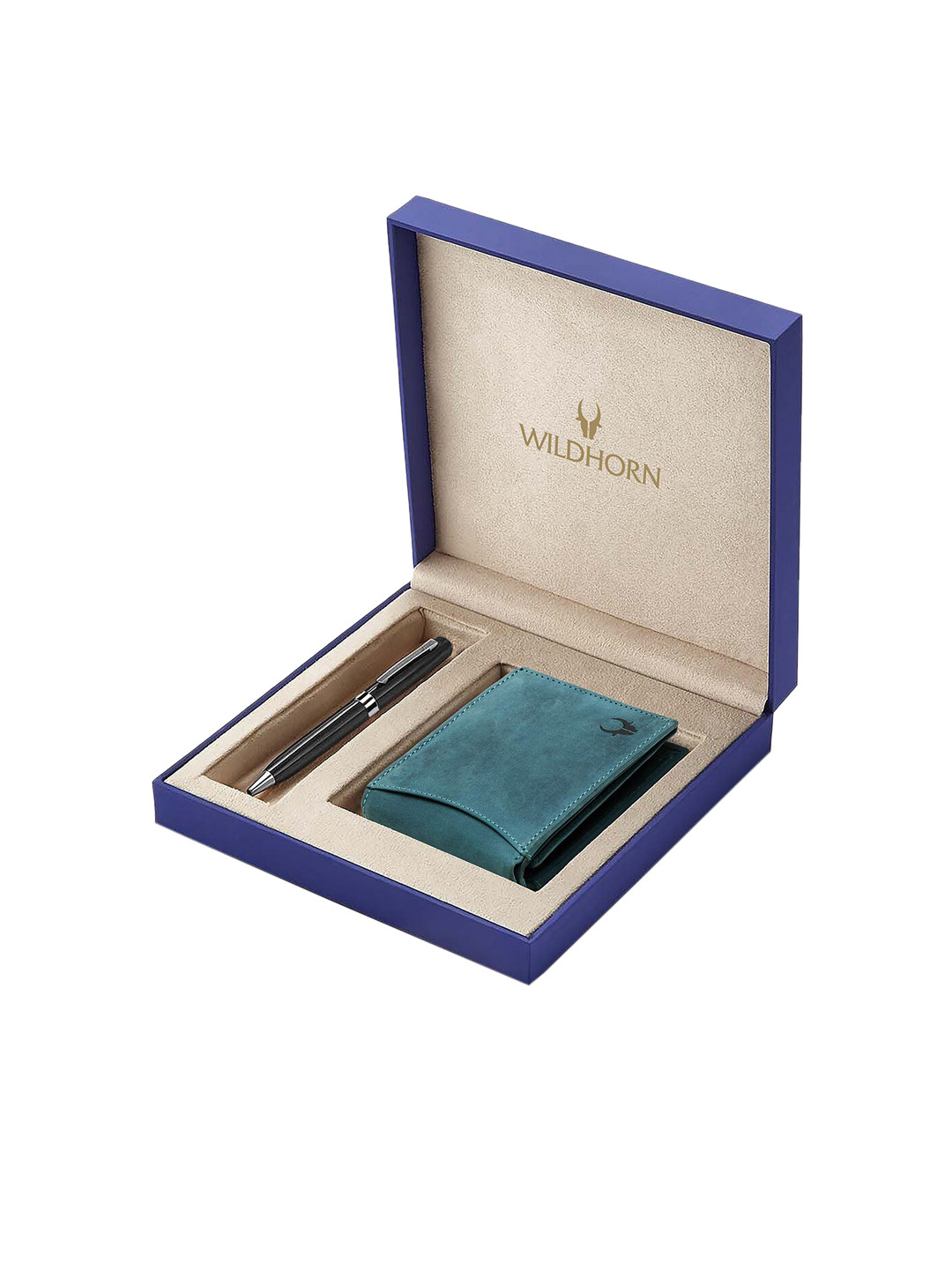 WildHorn Men Blue & Black RFID Protected Genuine Leather Wallet & Pen Accessory Gift Set
WildHorn Men Blue & Black RFID Protected Genuine Leather Wallet & Pen Accessory Gift Set