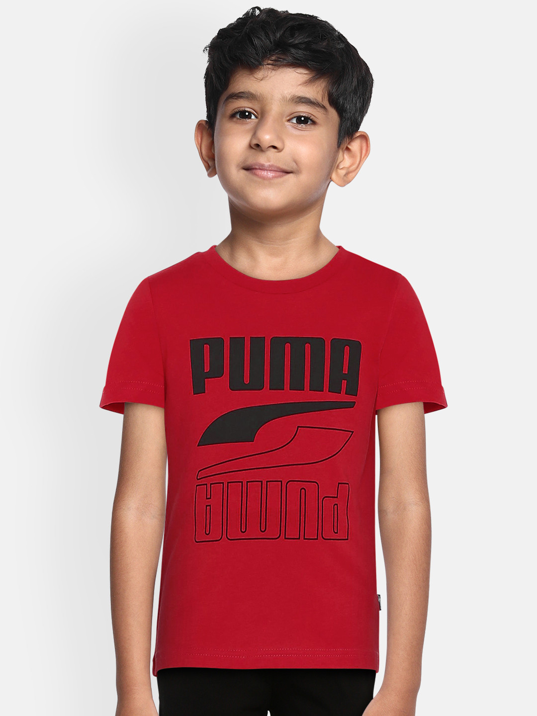 Puma Boys Red Printed Rebel Round Neck T-shirt
Puma Boys Red Printed Rebel Round Neck T-shirt