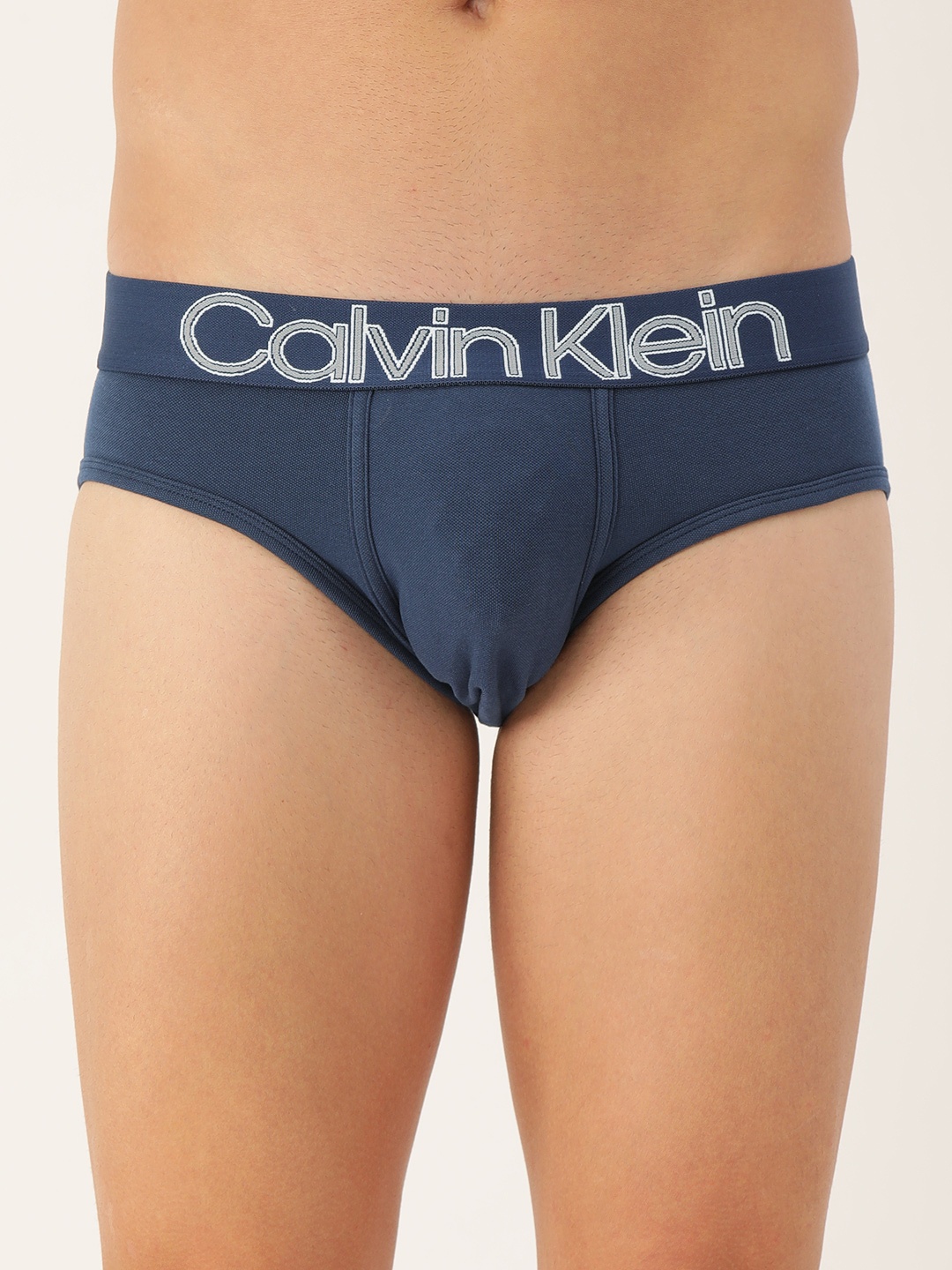 Calvin Klein Underwear Men Navy Blue Solid Briefs NB24587Z6-7Z6