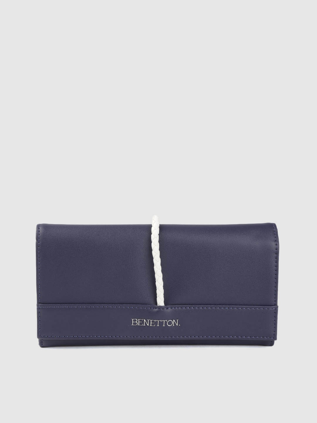 United Colors of Benetton Women Navy Blue Solid Two Fold Wallet with Braided Detail
United Colors of Benetton Women Navy Blue Solid Two Fold Wallet with Braided Detail