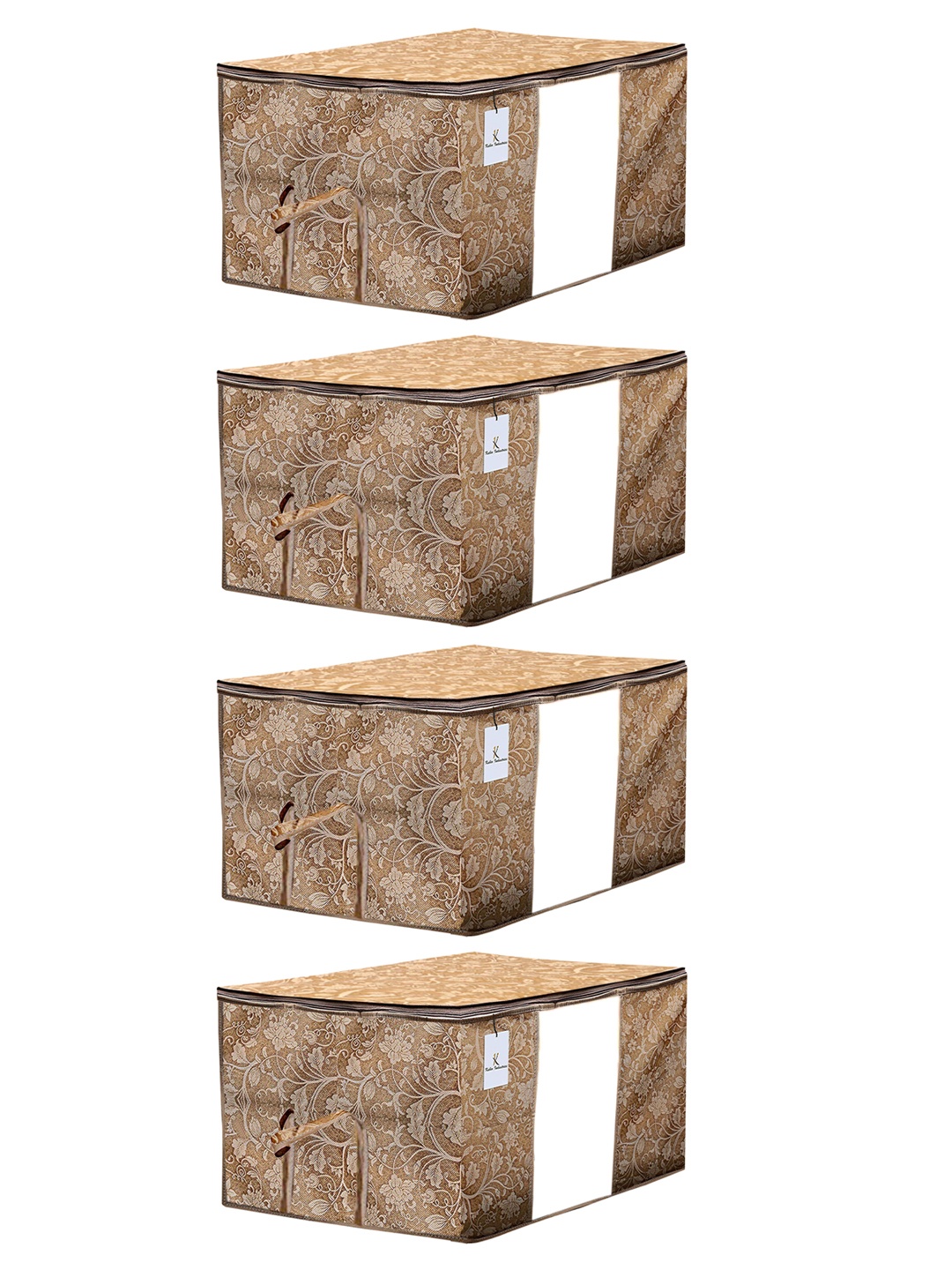 Kuber Industries Set Of 4 Beige Metallic Printed Storage Bags With Transparent Window
Kuber Industries Set Of 4 Beige Metallic Printed Storage Bags With Transparent Window