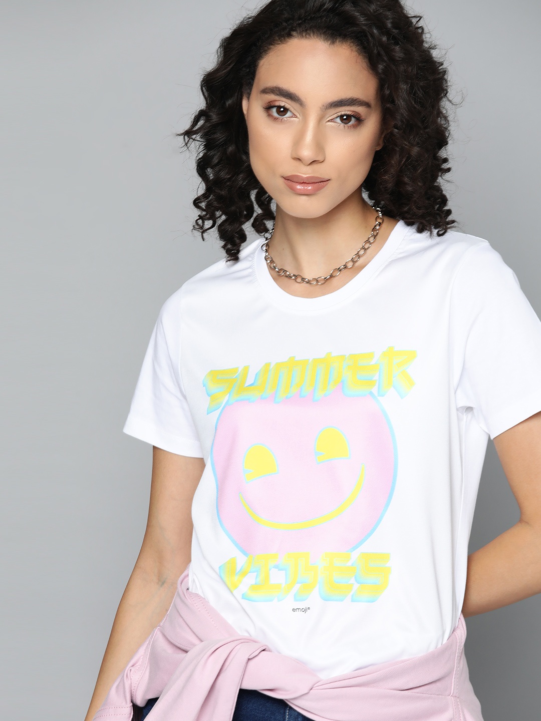 Kook N Keech Emoji Women White Pink Pure Cotton Printed Round Neck Pure Cotton T-shirt
Kook N Keech Emoji Women White Pink Pure Cotton Printed Round Neck Pure Cotton T-shirt