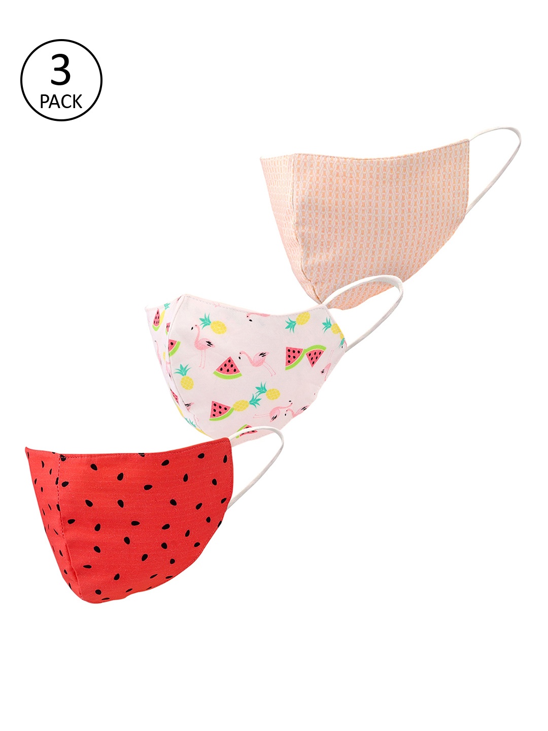 LEGAL BRIBE Unisex Pack of 3 Pcs Multicoloured Reusable 3-Ply Protective Outdoor Masks, Multi
LEGAL BRIBE Unisex Pack of 3 Pcs Multicoloured Reusable 3-Ply Protective Outdoor Masks, Multi