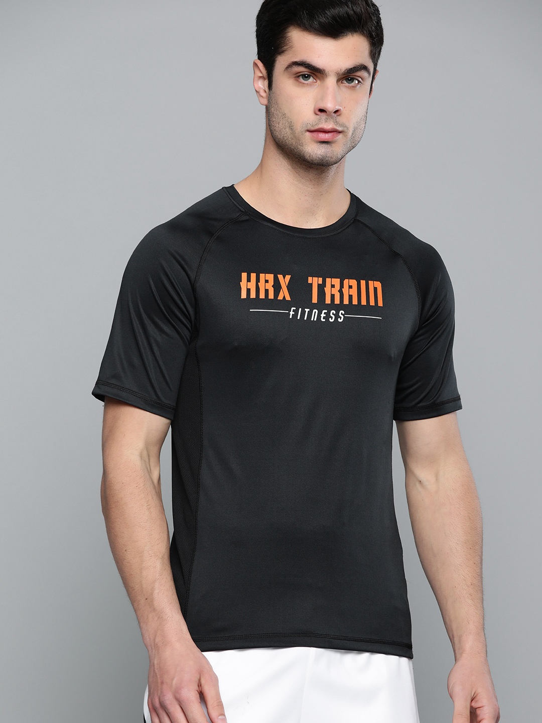 HRX by Hrithik Roshan Men Jet Black Printed Rapid-Dry Antimicrobial Training T-shirt, Navy blue
HRX by Hrithik Roshan Men Jet Black Printed Rapid-Dry Antimicrobial Training T-shirt, Navy blue