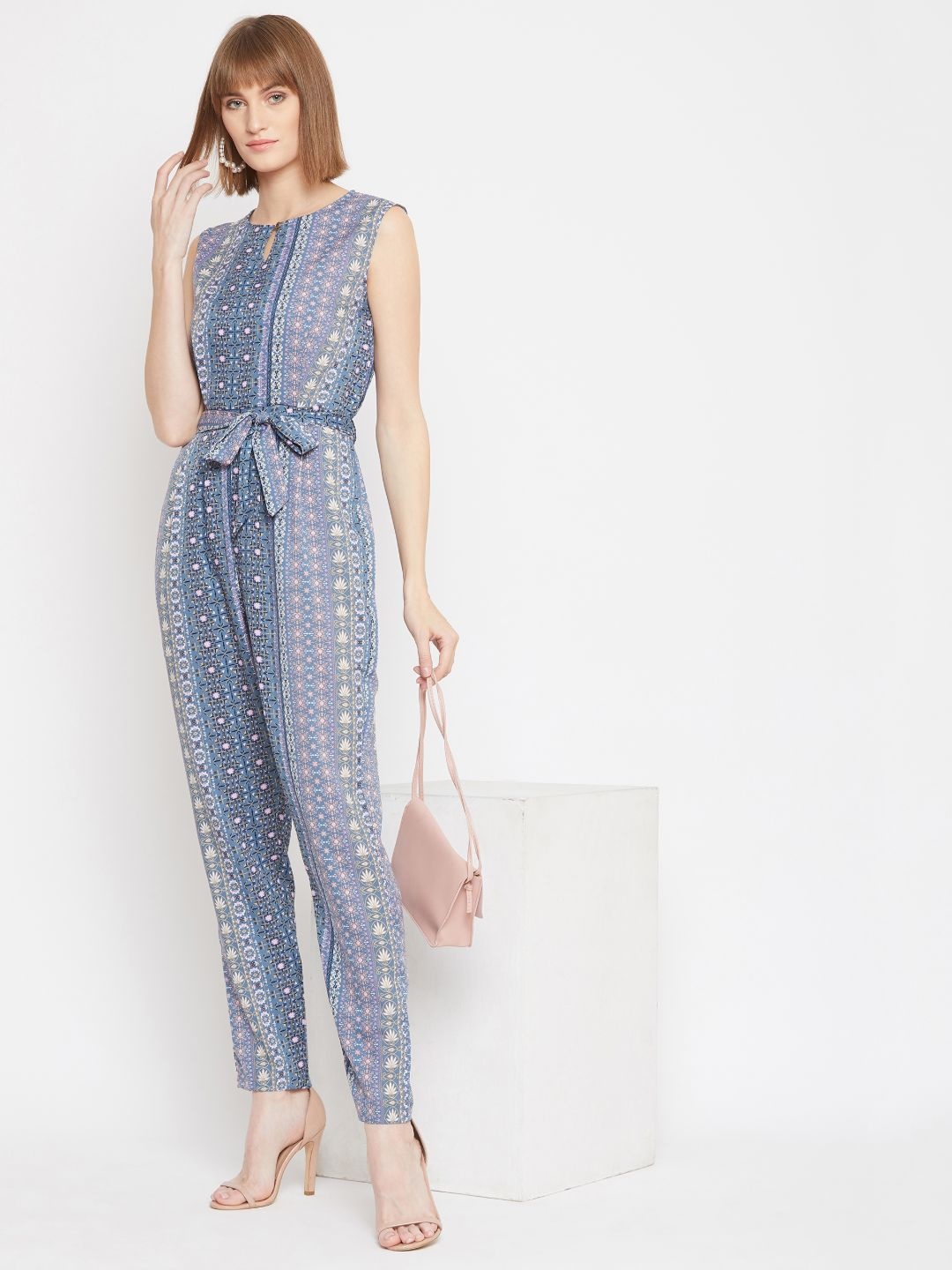 Uptownie Lite Women Keyhole Jumpsuit, Blue