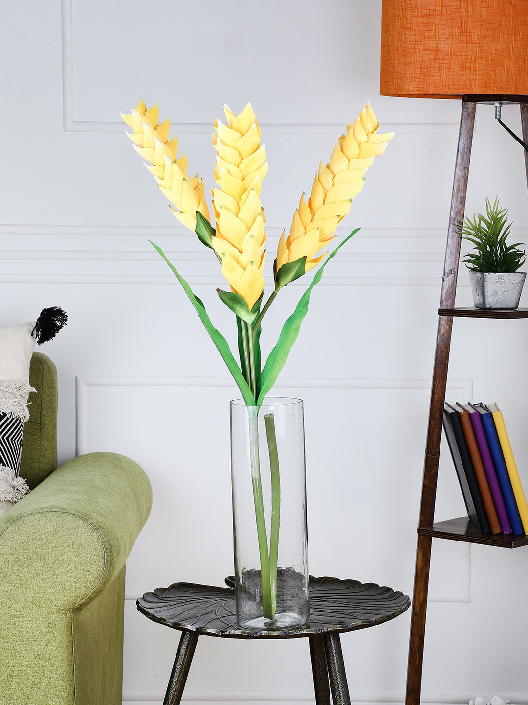OddCroft Unisex Orange & Yellow Artificial Ginger Flower Stick 
OddCroft Unisex Orange & Yellow Artificial Ginger Flower Stick