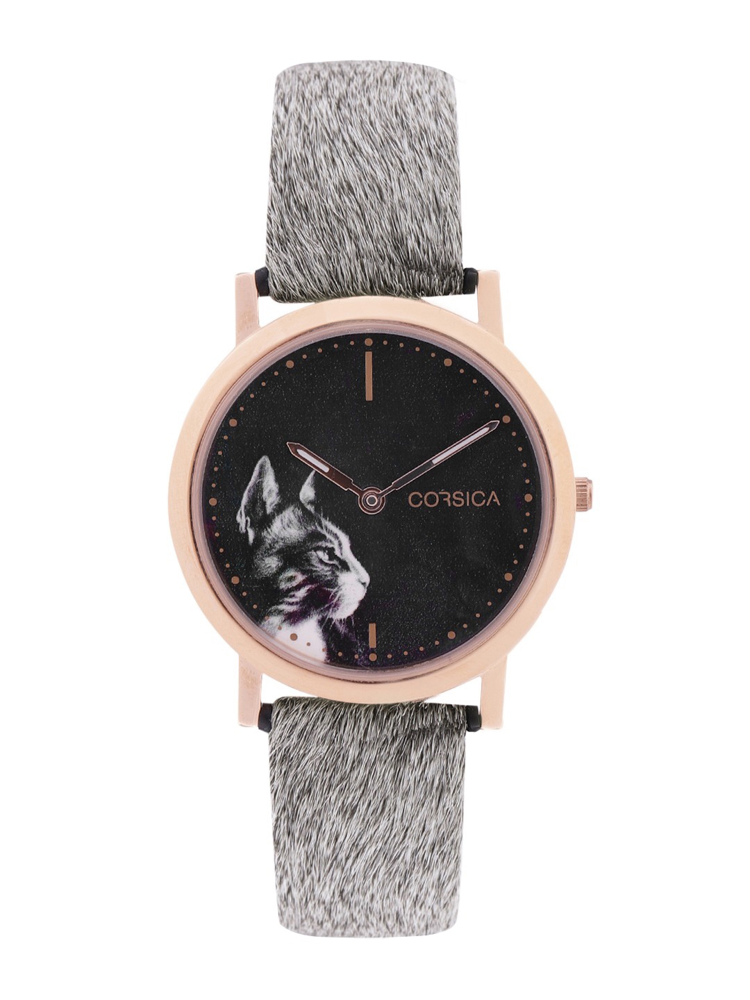 CORSICA Women Black & Grey Analogue Watch LSA-C0-006-01