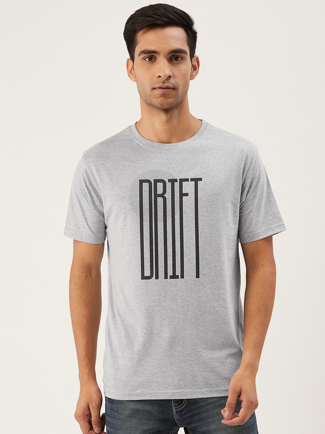 THE CHAMBAL Men Grey Melange Black Typography Print Round Neck Bio-Wash Pure Cotton T-shirt
THE CHAMBAL Men Grey Melange Black Typography Print Round Neck Bio-Wash Pure Cotton T-shirt