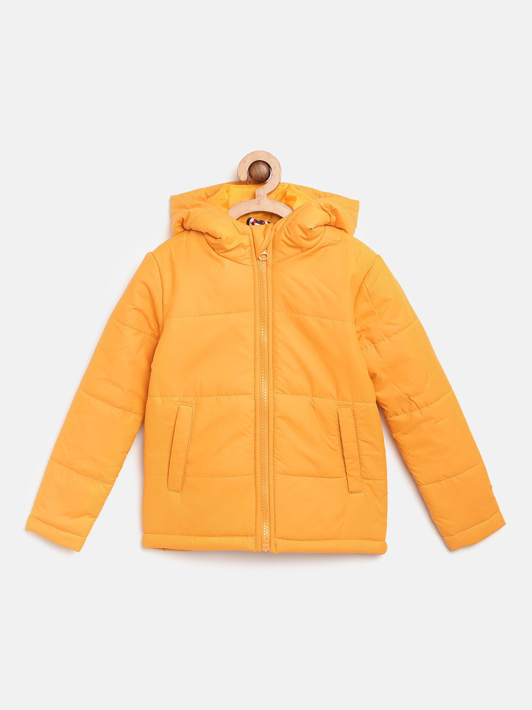 Miss & Chief Boys Mustard Yellow Solid Hooded Padded Jacket
Miss & Chief Boys Mustard Yellow Solid Hooded Padded Jacket