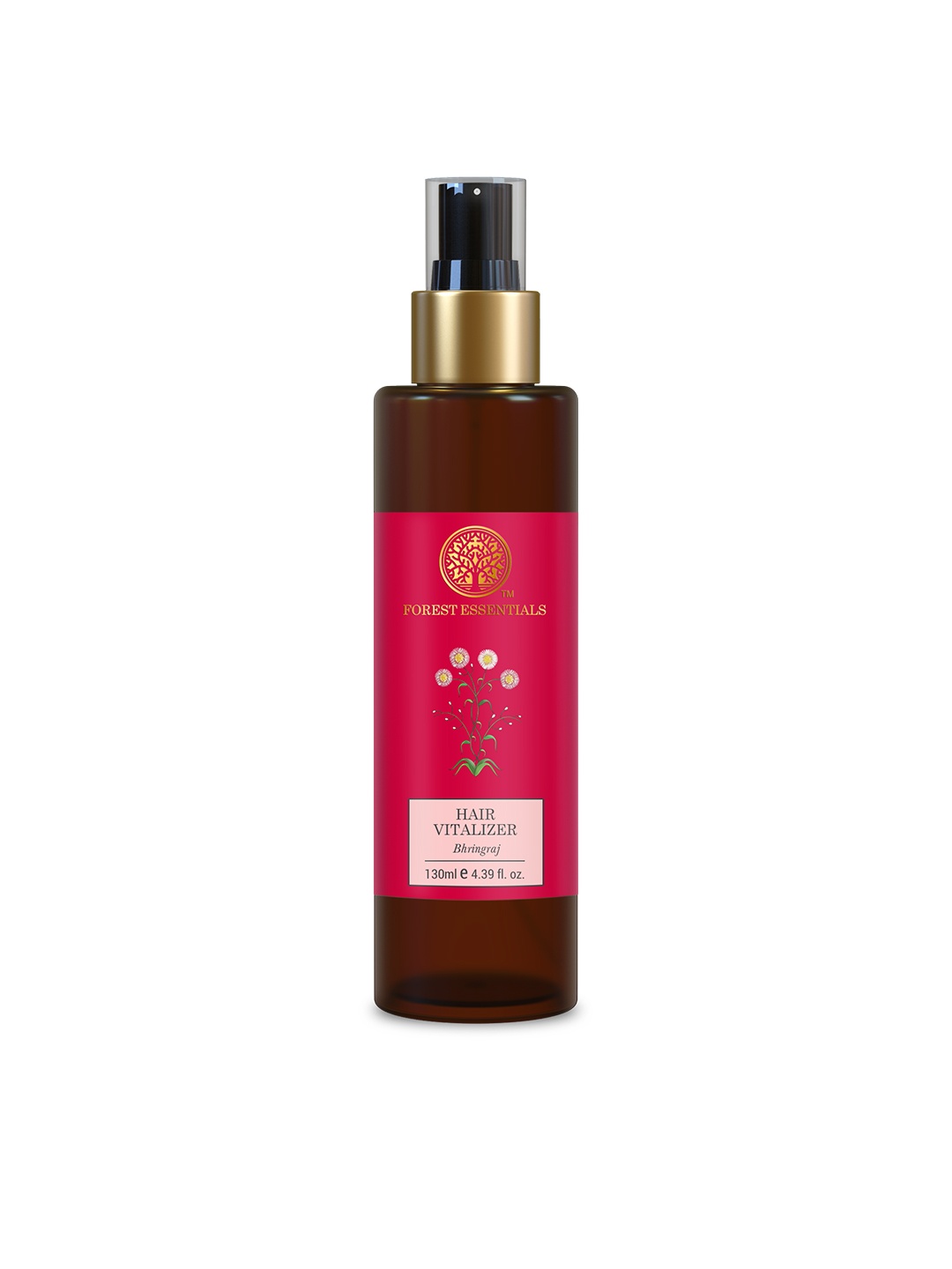 Forest Essentials Hair Vitalizer Bhringraj Hair Spray for Hair Growth & Strength - 130ml, Pink
Forest Essentials Hair Vitalizer Bhringraj Hair Spray for Hair Growth & Strength - 130ml, Pink