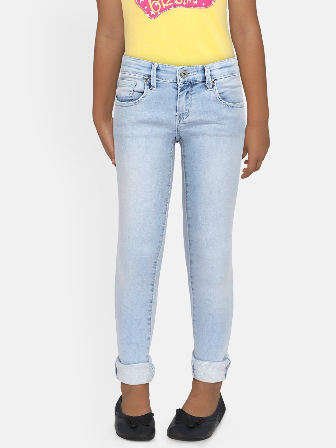 Pepe Jeans Girls Blue ENKI IP Regular Fit Mid-Rise Clean Look Stretchable Jeans
Pepe Jeans Girls Blue ENKI IP Regular Fit Mid-Rise Clean Look Stretchable Jeans