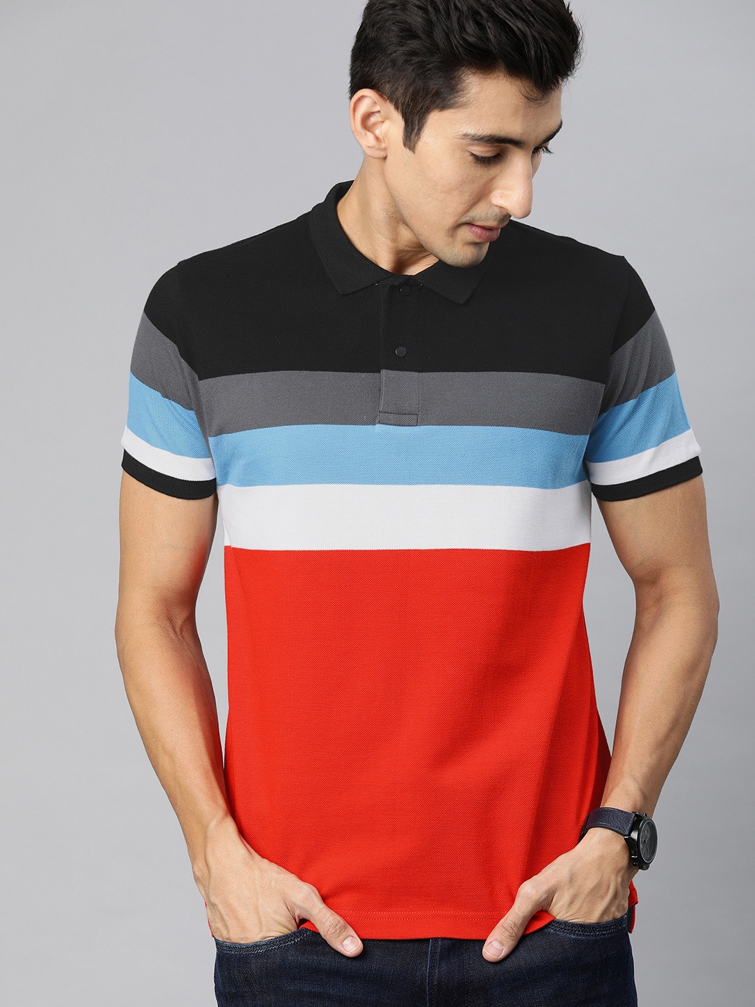 Pepe Jeans Men Multicoloured Striped DUNBAR SS IP Polo Collar Pure Cotton T-shirt, Multi
Pepe Jeans Men Multicoloured Striped DUNBAR SS IP Polo Collar Pure Cotton T-shirt, Multi