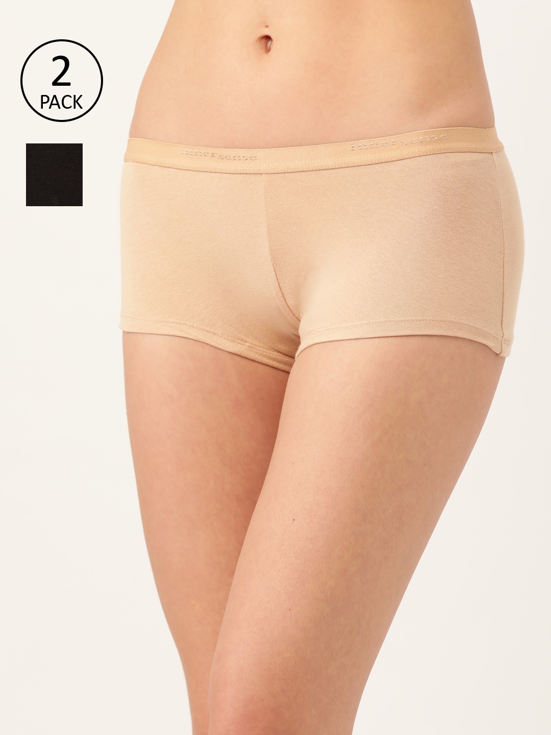 Inner Sense Women Pack of 2 Organic Cotton Sustainable Antimicrobial Boy Shorts ISPC038, Beige
Inner Sense Women Pack of 2 Organic Cotton Sustainable Antimicrobial Boy Shorts ISPC038, Beige