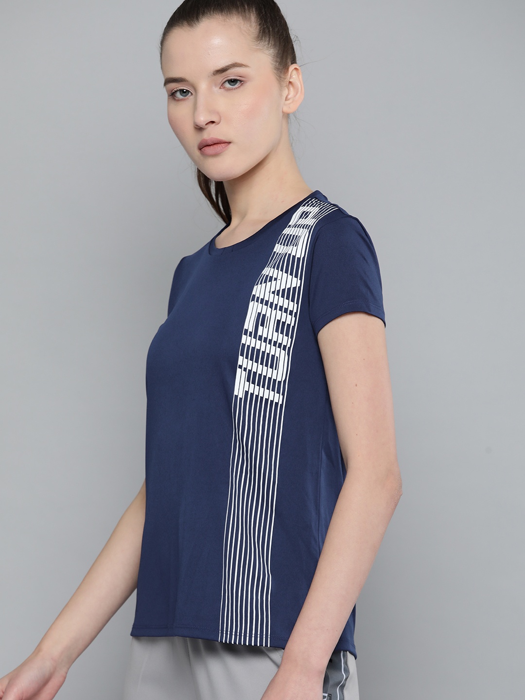 HRX by Hrithik Roshan Women Medieval Blue Placement Print Rapid-Dry Training T-shirt, Navy blue
HRX by Hrithik Roshan Women Medieval Blue Placement Print Rapid-Dry Training T-shirt, Navy blue
