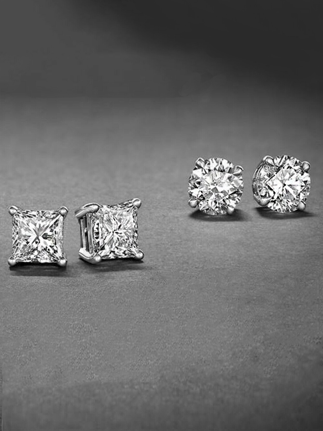 Yellow Chimes White CZ Crystal Stone Studded Magnetic Non Piercing Stud Earring, Silver
Yellow Chimes White CZ Crystal Stone Studded Magnetic Non Piercing Stud Earring, Silver