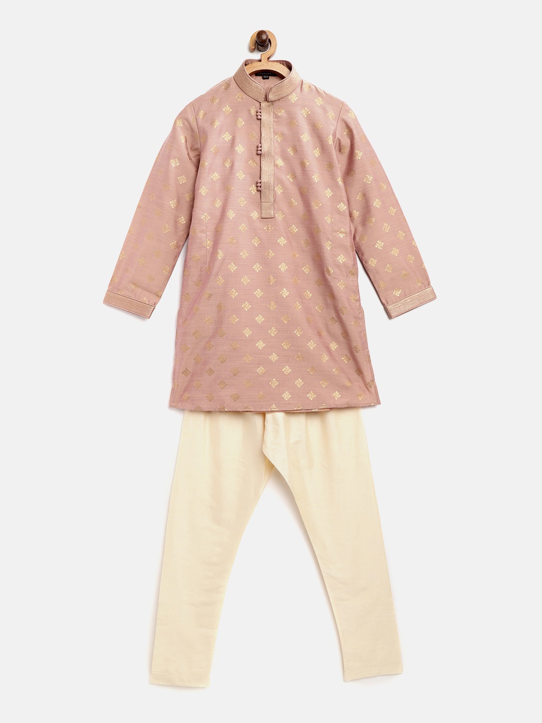 Readiprint Fashions Boys Pink & Beige Ethnic Motifs Print Straight Kurta with Churidar
Readiprint Fashions Boys Pink & Beige Ethnic Motifs Print Straight Kurta with Churidar