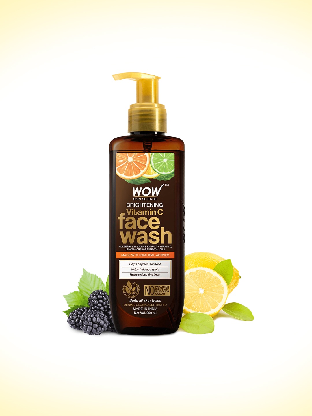 WOW SKIN SCIENCE Brightening Vitamin C Face Wash for Brightening Skin Tone - 200 ml, Brown
WOW SKIN SCIENCE Brightening Vitamin C Face Wash for Brightening Skin Tone - 200 ml, Brown