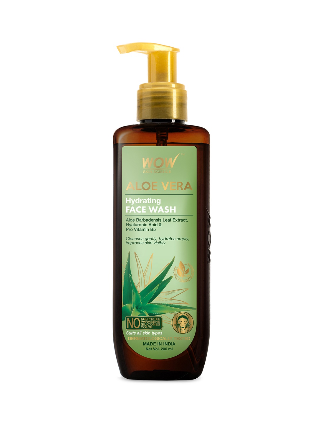 WOW SKIN SCIENCE Aloe Vera Hydrating Gentle Face Wash for Cleansing, Hydrating Skin 200 ml, Green
WOW SKIN SCIENCE Aloe Vera Hydrating Gentle Face Wash for Cleansing, Hydrating Skin 200 ml, Green